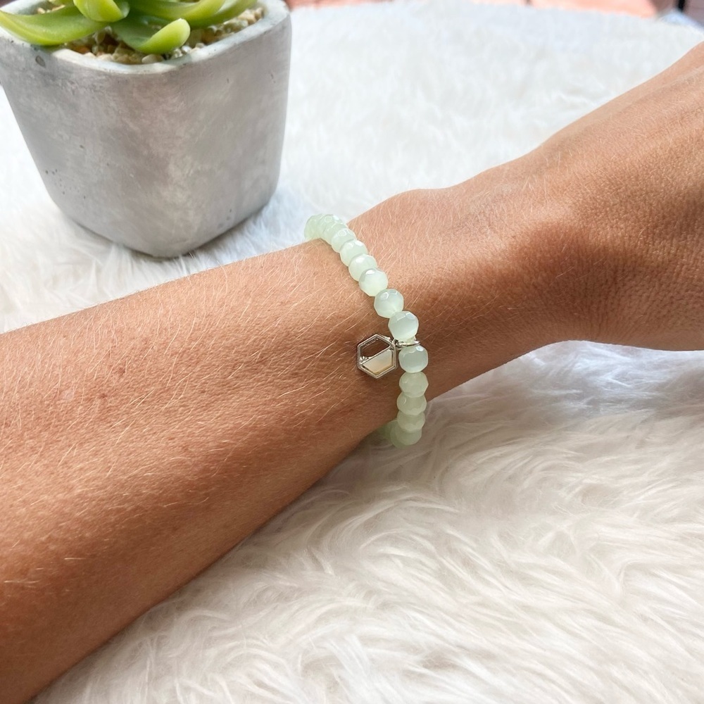 Aventurine Energy Bracelet-faceted